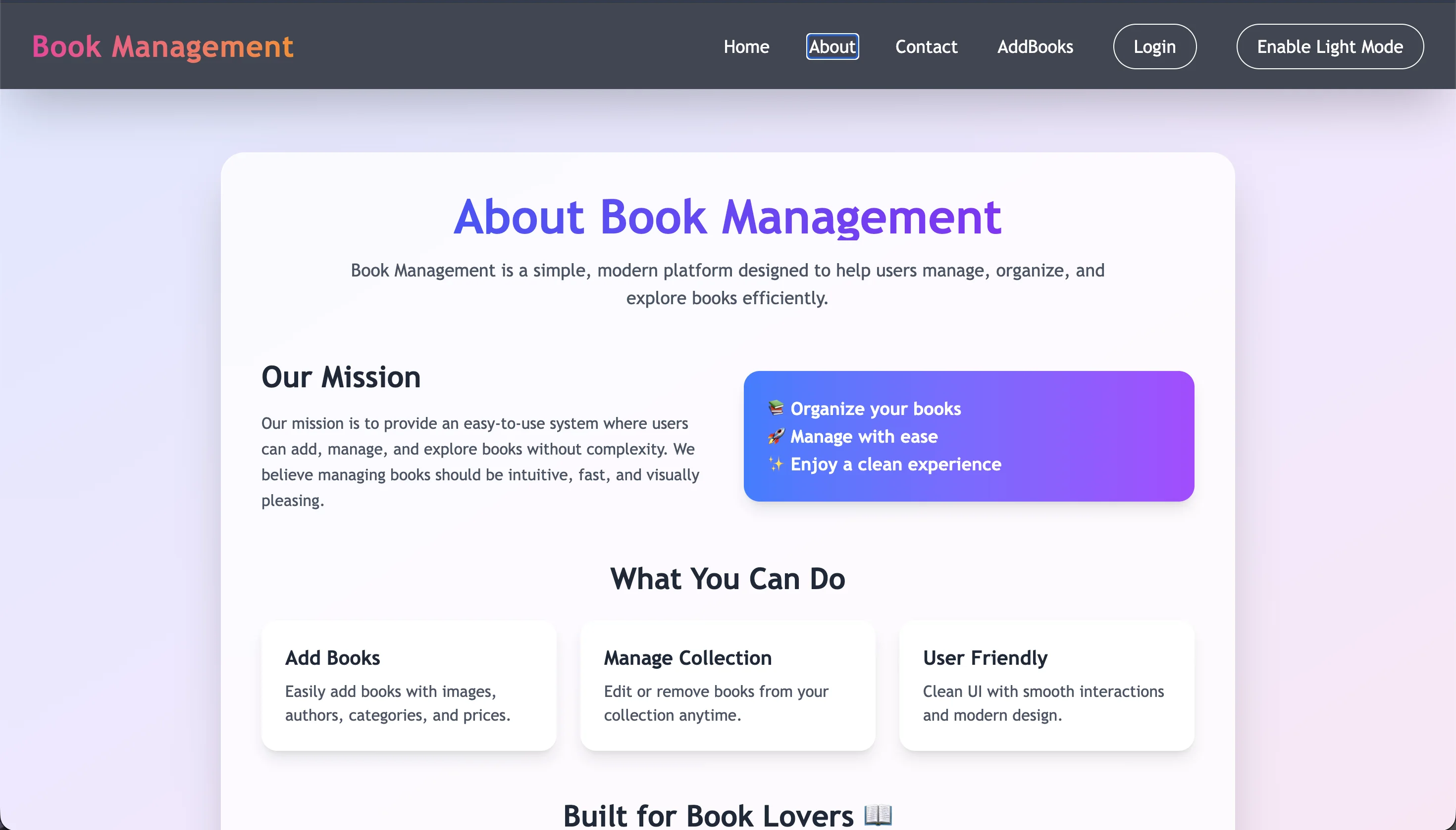 BookManagement project image 2