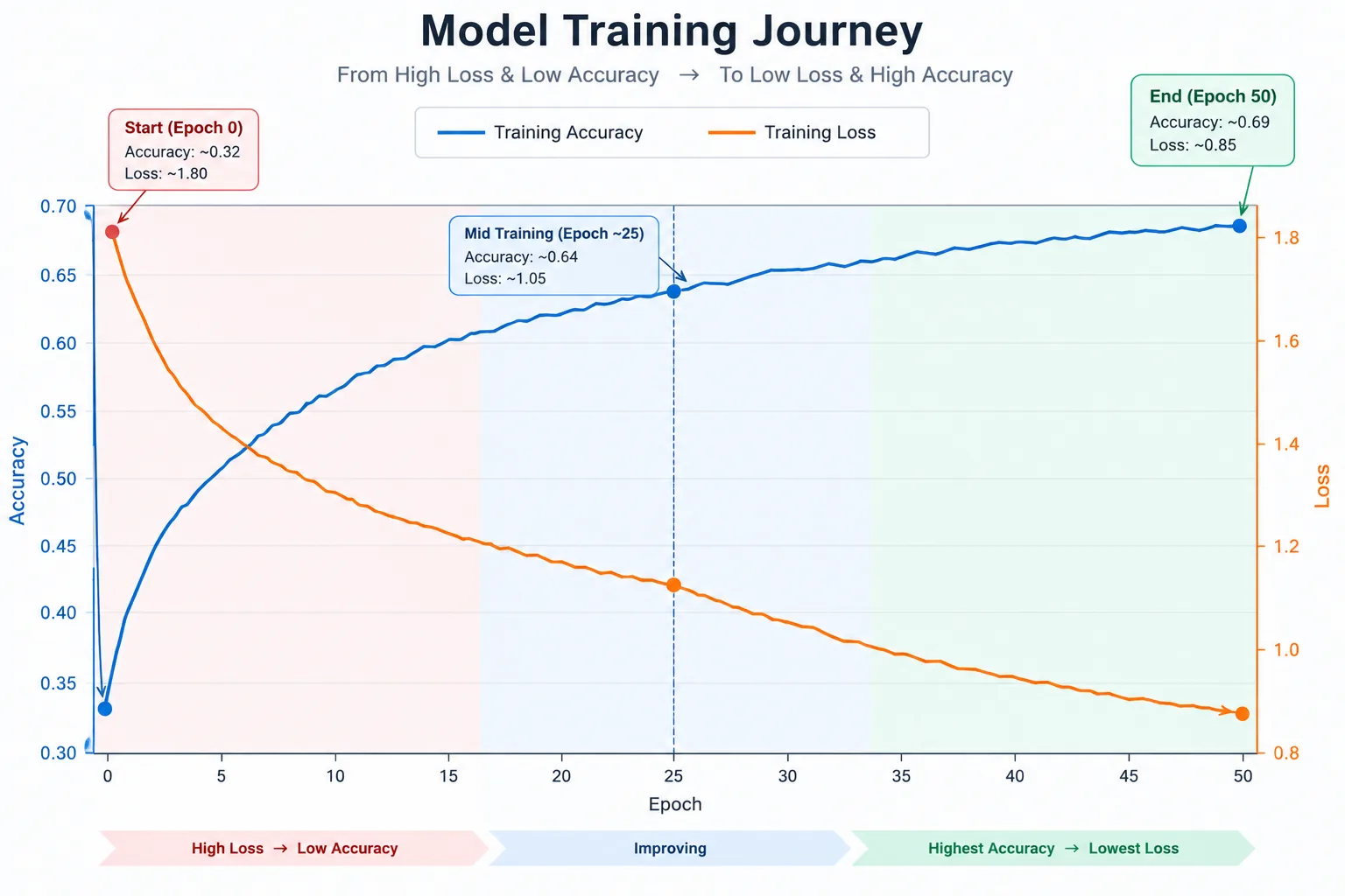 Computer Vision model training progress