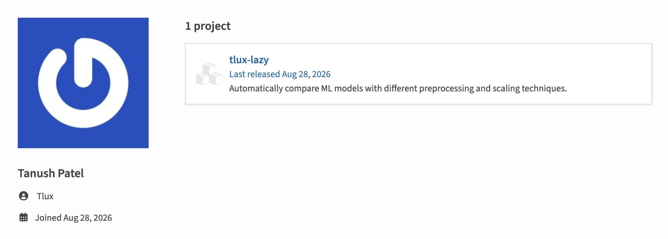 TLux Lazy model comparison results